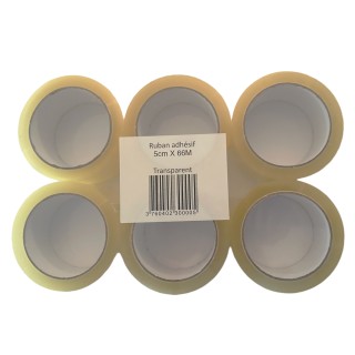 Transparent Adhesive Tapes - 66m - 5cm - 45mic