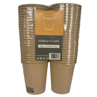 1000 Kraft Cups - 24cl