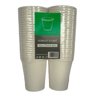 1000 Gobelets Blancs - 24cl